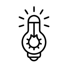 Icon of a Light Bulb