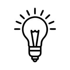Icon of a Light Bulb