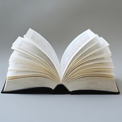 Obraz premium An Open Book Displays Its Pages In Wonderful Arrangement