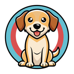 Dog themed joyful style for international dog day vector illustration