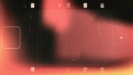 Vintage 8mm Film Frame Overlay with Grain and Light Leaks