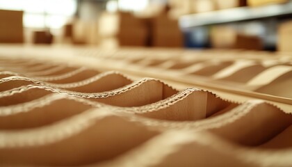 A closeup of packing materials used for outbound logistics, Packing Supplies, Organized and detailed
