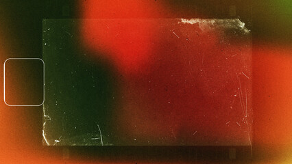 Vintage 8mm Film Frame Overlay with Grain and Light Leaks