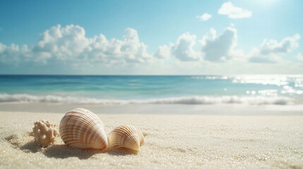 Seashells on a Sunny Beach