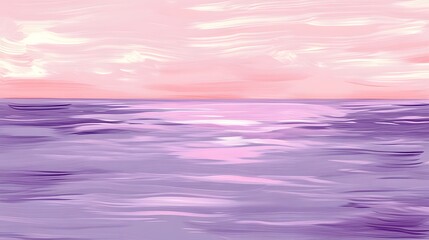 Obraz premium Abstract Pink and Purple Ocean Sunset Painting