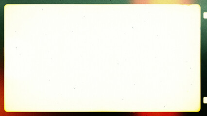 Vintage 8mm Film Frame Overlay with Grain and Light Leaks