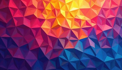 Naklejka premium Geometric mosaic, vibrant colors, endlessly repeatable , modern, vibrant, repeat