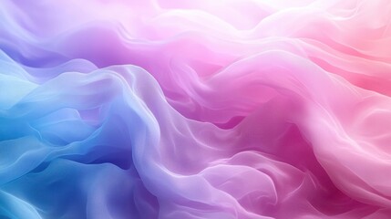 Obraz premium Soft, flowing blend of pink, purple, and blue abstract forms