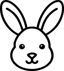 vector illustration of a cartoon rabbit