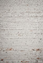 Cracked white brick wall, distressed grunge effect, uneven surface, surface, vintage, paint