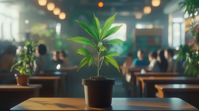 Medical marijuana benefits are being explained by a health professional