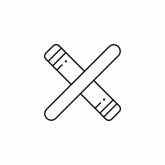 clave instrument icon sign vector