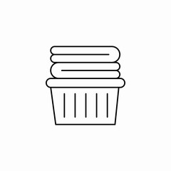 clean laundry icon sign vector