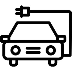 Electric Car Icon