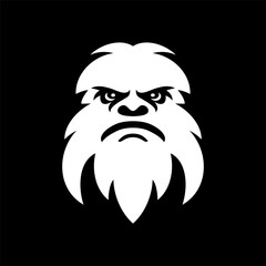 Rough Yeti Head Line Design