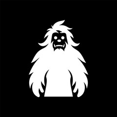 Tattoo Style Yeti Head Logo