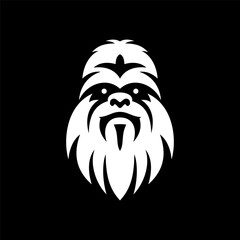 Gothic Yeti Head Line Design