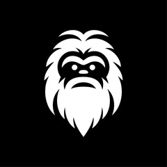 Yeti Head Logo for Apparel