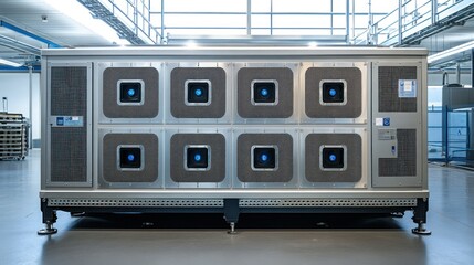Industrial, large-scale, automated thermal processing system with multiple compartments