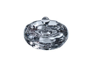 Three‑quarter expanding ripple rings conveying serenity