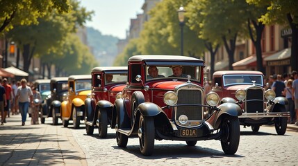 Classic Car Nostalgia: A Vintage Parade
