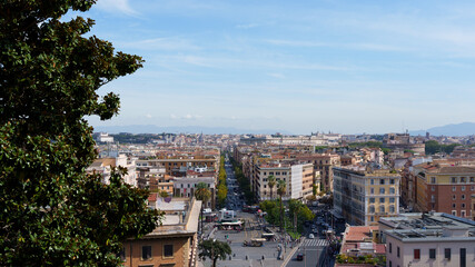 Fototapeta premium view of the old town of Roma