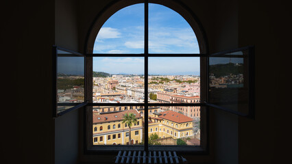 view of Roma from the window