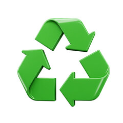 3d recycle symbol isolated