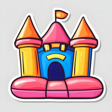 Inflatable bouncy castle 