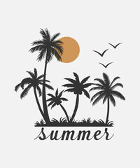 Obraz premium The lake is my happy place,typography, vector, eps