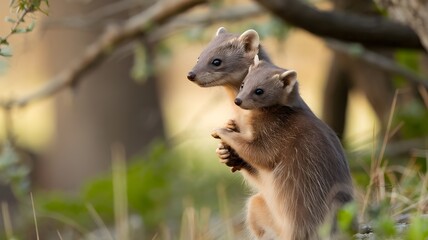 Obraz premium A tender moment of a mother and her baby