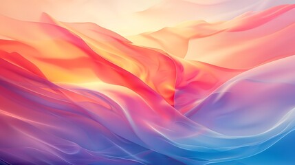 Obraz premium Abstract Gradient: An abstract gradient background with soft blending colors, providing a modern and dynamic backdrop for tech products. 