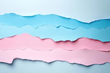 Fototapeta premium Create layered paper landscape with pastel colors and minimalist design style