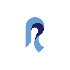 Abstract Modern Tech Letter R Logo