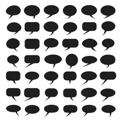 Vector Message Bubble Collection. Speech Bubble Collection