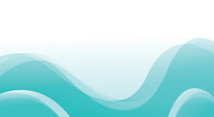 Abstract blue line wave gradient background