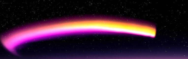 Obraz premium Celestial trajectory of vibrant energy flowing through cosmic expanse