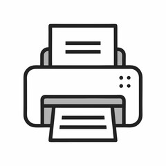 printer icon vector illustration