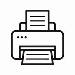 printer icon vector illustration