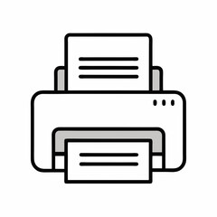 printer icon vector illustration
