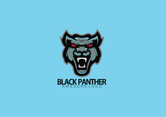 illustration panther esport logo for team squad