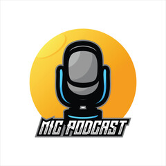 podcast logo illustration design
