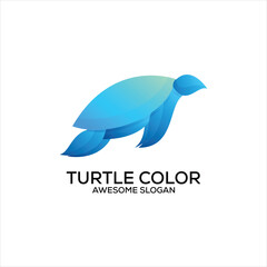 turtle logo gradient colorful design