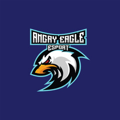 illustration eagle esport logo for team squad