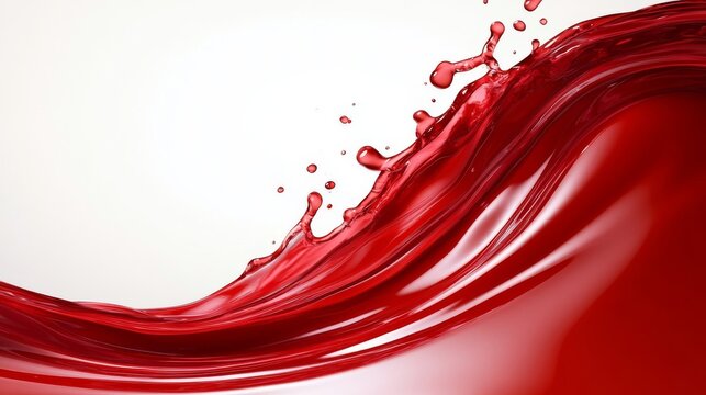 Stunning Red Liquid Splash Art red abstract fluid wave wallpaper