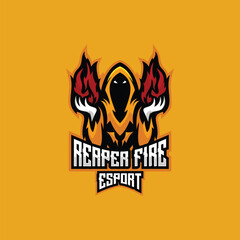 illustration reaper esport logo for team squad