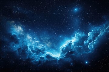 Fototapeta premium Deep space nebulae illuminated by distant starlight.