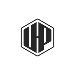 Minimalist Letter UHP Hexagon Logo