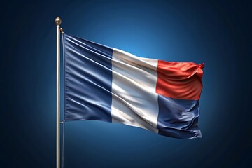 The French Tricolore a symbol of liberty equality and fraternity on display