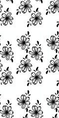  Whimsical Floral Pattern Sketch